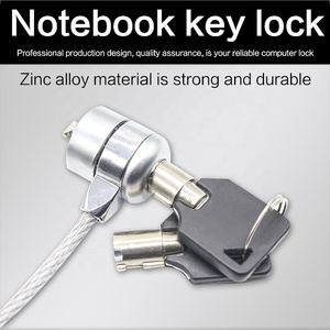 XMM-2003 Zinc Alloy Material Steel Cable Wire Notebook Laptop <strong>Computer</strong> <strong>Lock</strong> Security <strong>Lock</strong> <strong>With</strong> 2 <strong>Keys</strong> in Black Color - Product Image 5