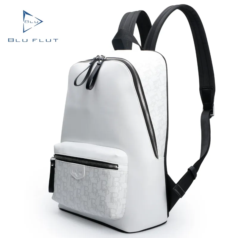 Черный мужской рюкзак из микрофибры, кожа OEM/ODM, белый кожаный рюкзак с принтом, роскошный рюкзак с логотипом