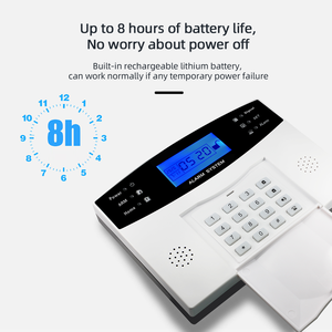 Panel de sistema de alarma de seguridad Tuya Smart WiFi 4G, sirena integrada con sensor de movimiento de puerta RF433, sistema de alarma para el hogar