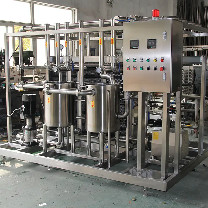 Automático comercial de leche de soja Productos lácteos Cervezas Uht Línea de producción de leche Uht Máquina de esterilización de leche