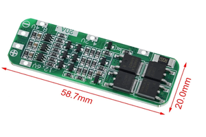 3S 20A Li-ion lityum pil 18650 PCB şarj cihazı BMS koruma levhası için matkap Motor 12.6V Lipo hücre modülü 64x20x3.4mm - Product Image 5