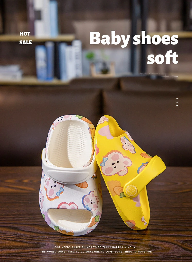 Summer Sandals Slippers Kids Cute Girl Baby Soft Sole Slides Sandals Wholesale