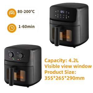 Su misura Logo domestico 2L 3L 4.2L 5L multifunzione visualizzazione friggitrice elettrica piccola Freidora De Aire con 8 programma preimpostato - Product Image 2