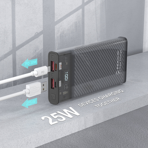 2023 New Product PZX V71 Portable Charger 3 USB Slim Fast 10000mAh Type-c <strong>Input</strong> <strong>Output</strong> 5V 2A <strong>High</strong>-<strong>Speed</strong> LED Display Power Bank - Product Image 4