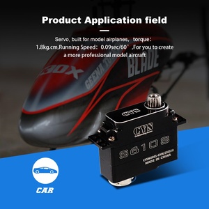 RC uçak ve helikopter için çekirdeksiz 0.09sec tork ile yüksek hızlı 10g 2.2kg * cm tam Metal kasa Servo Motor - Product Image 4