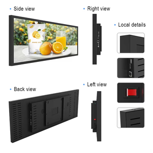Qunmao Ultra Wide Bar Regal Rand Bildschirm Stretched Lcd Display Smart Shelf Supermarkt Werbung mit Cms Software oder Android - Product Image 4