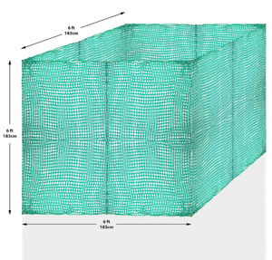 <strong>PP</strong> Plastic <strong>Round</strong> square Shape Knotless Double Weave Reduce Waste Slow Feed hay Bale Bag <strong>Net</strong> for Horses 3x4' 4x5 Feet 6x6 Feet