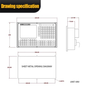 Präzision 0,1 μm 980M 3-Achsen 4-Achsen 6-Achsen-G-Code-Controller CNC-Frä steil für Fräsmaschine