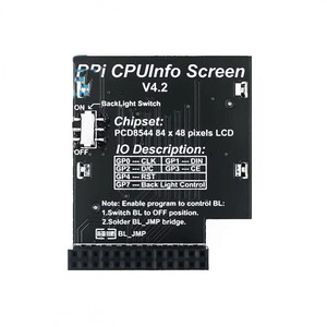 Informazioni CPU schermo LCD 1.6 pollici con interruttore di retroilluminazione per Raspberry Pi 3B + - Product Image 4