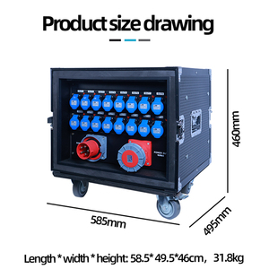 专业技术支持的音频系统用防水16Ch输出三相配电箱 - Product Image 4