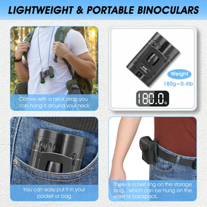 Nhà Máy Outlet Chất lượng cao HD ống nhòm nhỏ công suất cao độ nét cao gấp xách tay nhỏ gọn ống nhòm săn bắn kính thiên văn - Product Image 3