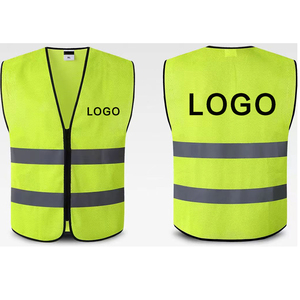 Custom Logo Rits Werk Hoge Zichtbaarheid Reflecterende Strips Bouw Verkeer <span class=keywords><strong>Vest</strong></span> Hi Nl Veiligheidsvest Met Zakken