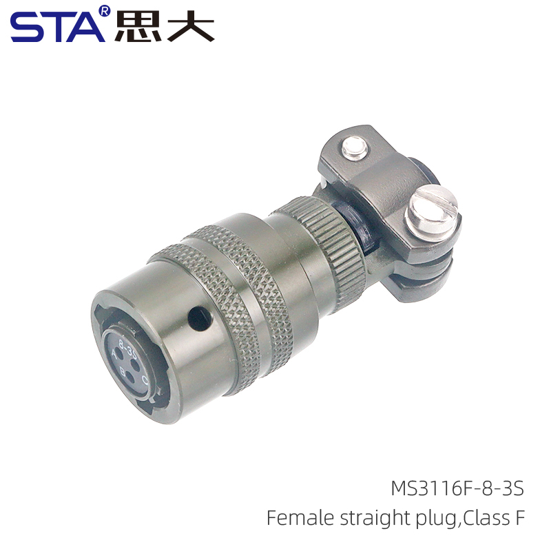 MS3116F-8-3S Connettore femmina dritto, Classe F