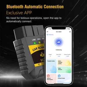 Nouveau V020 Bluetooth 4.0 voiture OBDII Scanner de Diagnostic automatique IOS Android ELM 327 V1.5 lecteur de <span class=keywords><strong>Code</strong></span> de défaut analyseur de moteur pour IOS - Product Image 4