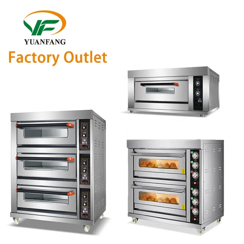 Factory outlet Comercial elétrico bolo pão pizza forno padaria equipamentos industriais Baking horno 5 bandejas fornos