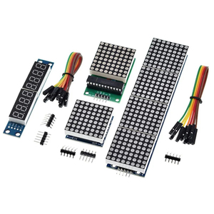 MAX7219ドットマトリックスモジュールマイクロコントローラーモジュール制御モジュール表示モジュール4インチ1ディスプレイ5Pライン - Product Image 1