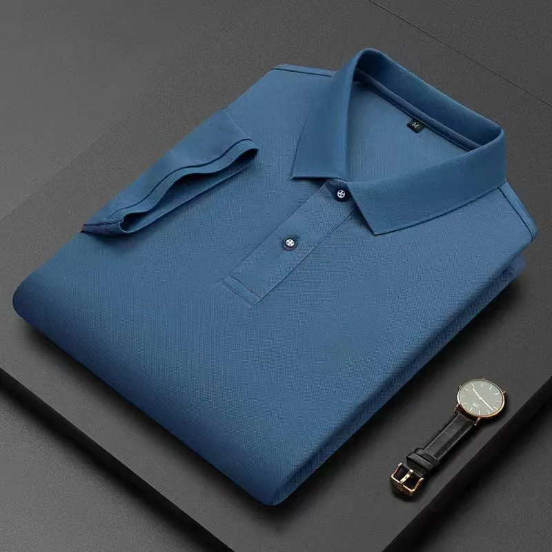 Yüksek kaliteli karışık boyutu özel baskı nakış logosu Polo üniforma % 100% pamuk spor Golf erkek işlemeli Polo gömlekler