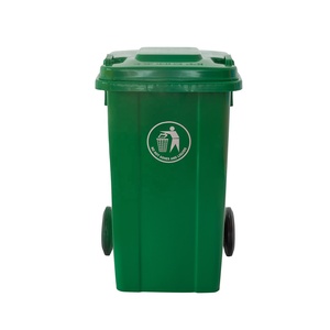 Contenedor de basura de plástico de gran tamaño de 100l, cubo de basura de reciclaje con 2 ruedas, cubo de basura de reciclaje - Product Image 2