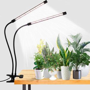 ไฟ LED สำหรับปลูกพืชแบบคลิปเต็มสเปกตรัมพร้อมไฟ LED สีแดงสีขาวสำหรับพืชในร่มหรี่แสงได้5ระดับปรับแสงอัตโนมัติเปิด/ปิดเวลา - Product Image 1