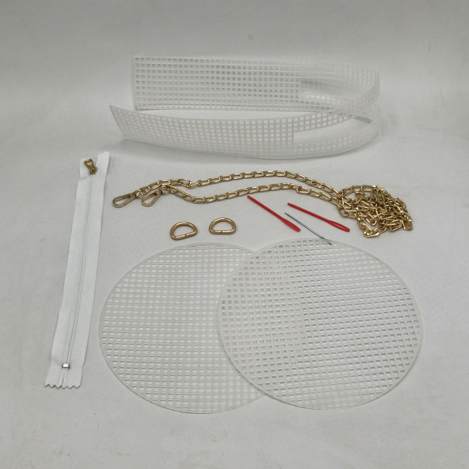 31 agujero grande 17,5 bolsa circular 2 + 1 con accesorios de hardware