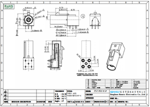 Connection ra fa4pin 4Pin SMB Jack konnektörü özel uzunluk dik açı düz kablo terminalleri için bağlantı kadın pimleri erkek PCB - Product Image 5