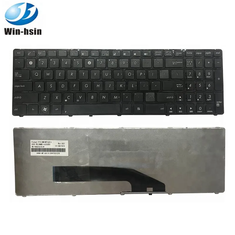 Großhandel US laptop tastatur für Asus K50 K50IN K61 K50X K50A K50AB K50IJ K50ID P50 schwarz rahmen