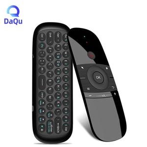 Original W1 Mini teclado inalámbrico de 2,4G Fly Air Mouse construido-en la batería recargable Mini Control remoto para el conjunto caja superior usando - Product Image 1