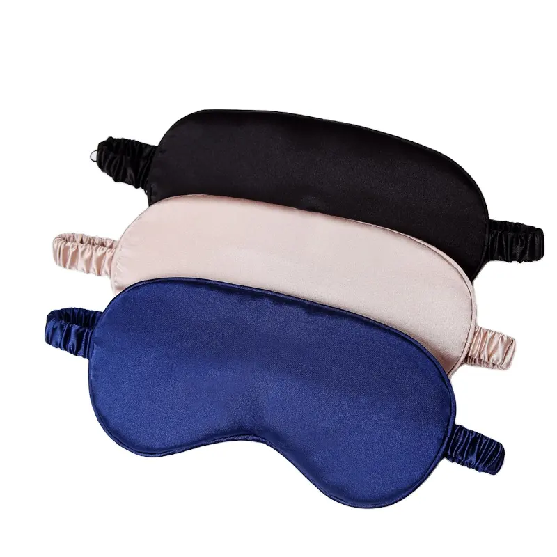 Antialérgico Protección del medio ambiente Durable Nueva máscara de sueño de viaje Máscara de sueño de seda personalizada