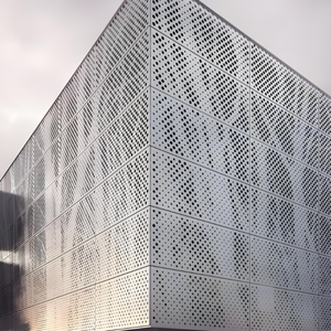 Anpassen von Aluminium-Wand verkleidung fassaden Perforierte Paneele für gewerbliche Gebäude Aluminium-Außen fassade
