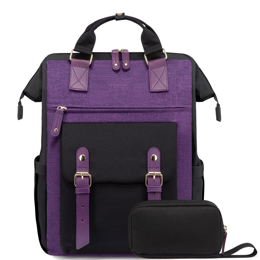 Purple with black