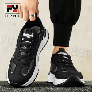 Microfiber Knitted Upper Casual <strong>Running</strong> Fitness Sneakers Fashion Trend Jogging Shoes Lace-Up <strong>Low</strong> Styles for Spring Season - Product Image 4