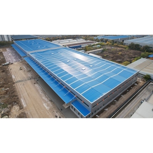 Estructura de construcción prefabricada edificio de construcción de acero diseño optimizado buena fachada uso duradero almacén de resistencia al viento - Product Image 4
