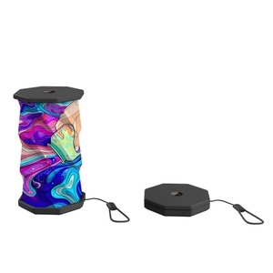 Échantillon Gratuit <span class=keywords><strong>2025</strong></span> Produit Artisanal Unique Article à Bas Prix Motif en ABS Lampe Pliable en Papier Rotative et Rechargeable Cadeau Promotionnel - Product Image 4