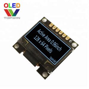 Migliore qualità 0.96 ''0.96 pollici 128x64 pixel colore bianco display oled modulo assemblato interfaccia 7pin 4-SPI TW28640960D scheda pcb - Product Image 4