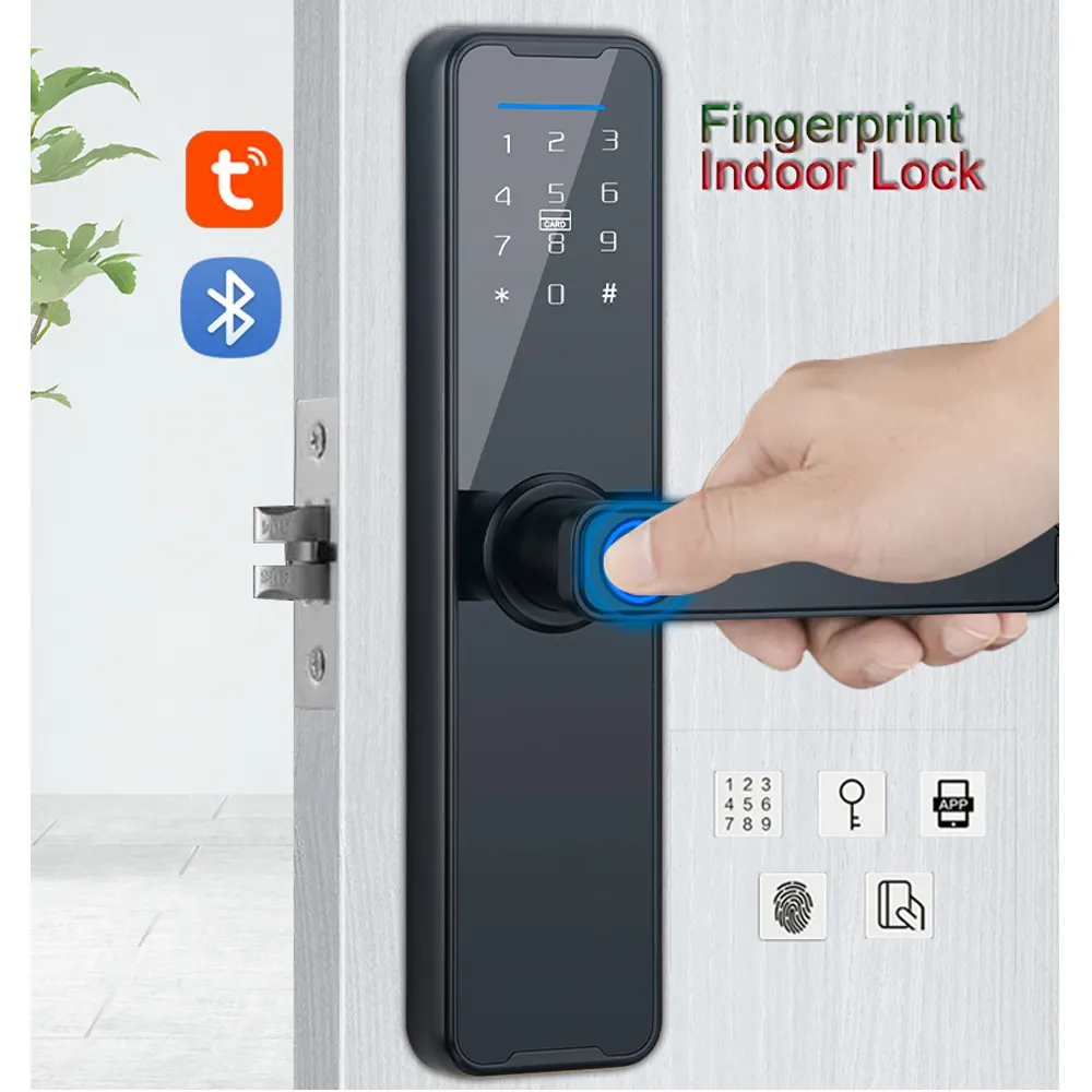High security Fingerprint Lock BLE WiFi cerradura electronica smart tuya cerraduras inteligentes puerta exterior