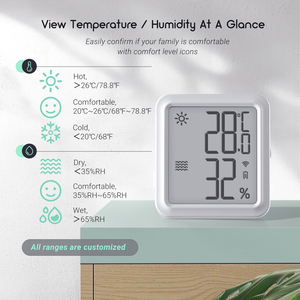 INKBIRD-termómetro IBS-TH3 Plus con WiFi, higrómetro recargable, registrador de datos inalámbrico con pantalla LCD grande, Sensor inalámbrico - Product Image 5