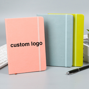 Wholesale <strong>Customized</strong> Printed Logo Hardcover Note Book A5 A6 Waterproof Leather Journal <strong>Notebook</strong> With <strong>Elastic</strong> <strong>Strap</strong> - Product Image 2
