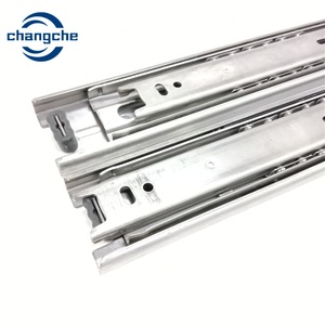 Telescopic <strong>Drawer</strong> <strong>Guide</strong> Channel <strong>Drawer</strong> Runner Triple Extension Soft Close <strong>Drawer</strong> <strong>Slide</strong> <strong>Rail</strong> for Kitchen Cabinet - Product Image 2