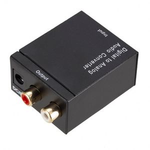 デジタル-アナログオーディオコンバーター光ファイバーToslink同軸信号-RCA R/LオーディオデコーダーSPDIFATVDACコンバーター - Product Image 1