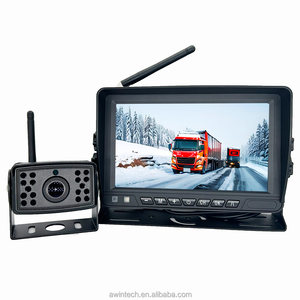 Inalámbrico impermeable IP68 Ir visión nocturna cámara de visión trasera de respaldo y 720P 7 pulgadas 1/2/4 SISTEMA DE Monitor cuádruple para RV/remolque/camión - Product Image 1
