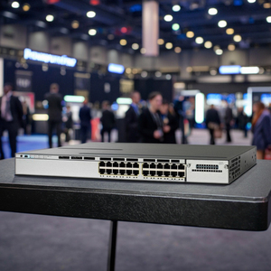 สวิตช์เครือข่ายกิกะบิต CSC 3750X 24พอร์ต WS-C3750X-24T-S ฟังก์ชัน SNMP QoS - Product Image 2
