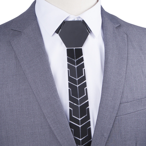 Hamocigia Trung Quốc handmade hình dạng hình học Acrylic người đàn ông hình lục giác HEX Acrylic gương Tie - Product Image 3
