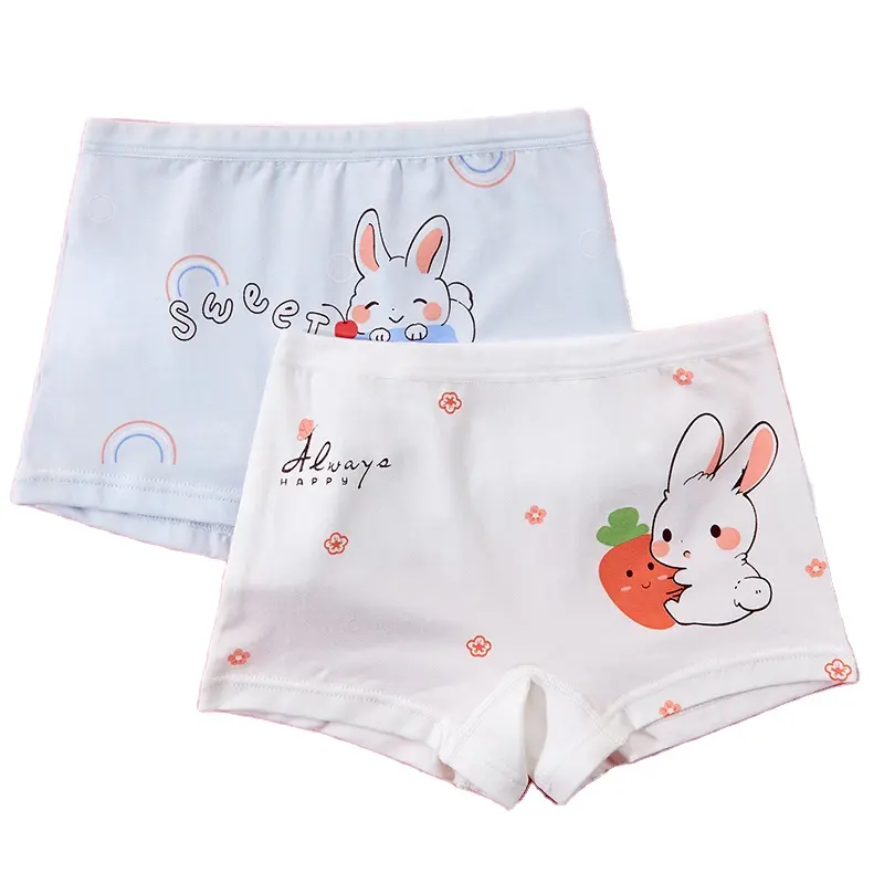 2014 OEKO Bio-Baumwolle Kinder Slips Blumen Mädchen Slips Benutzer definierte Logo Kinder Unterwäsche Jungen Boxer