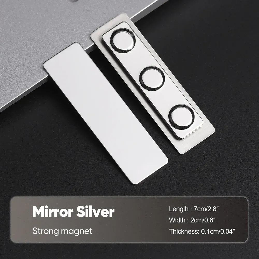 Aimant argent miroir