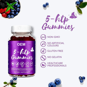 Oem פרטי תווית 5-htp תוספת לחץ 5-htp-HTML gummies להקלה על לחץ
