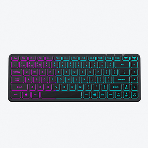 84 <strong>Keys</strong> LED Light up rainbow Backlit <strong>Mini</strong> Gaming Dual Mode 2.4G Wireless BT <strong>Keyboard</strong> for Mobile Gaming - Product Image 1