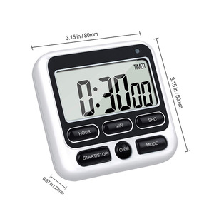 2025 con schermo digitale Timer da cucina con Display grande Timer digitale quadrato per cucinare conto alla rovescia cronometro per sveglia - Product Image 3