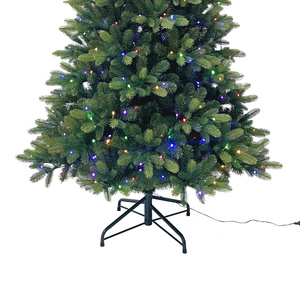 Dural LED Prelit PE/PVC noel yeşil ağaç 10 fonksiyonları 12ft için 4ft için dekore Deluxe tarzı OEM özelleştirilmiş - Product Image 5