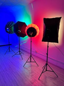 Taşınabilir RGB LED dolgu ışığı uzaktan kumanda plastik YouTube TikTok akışı için fotoğraf stüdyosu uyumlu telefon kamera - Product Image 5