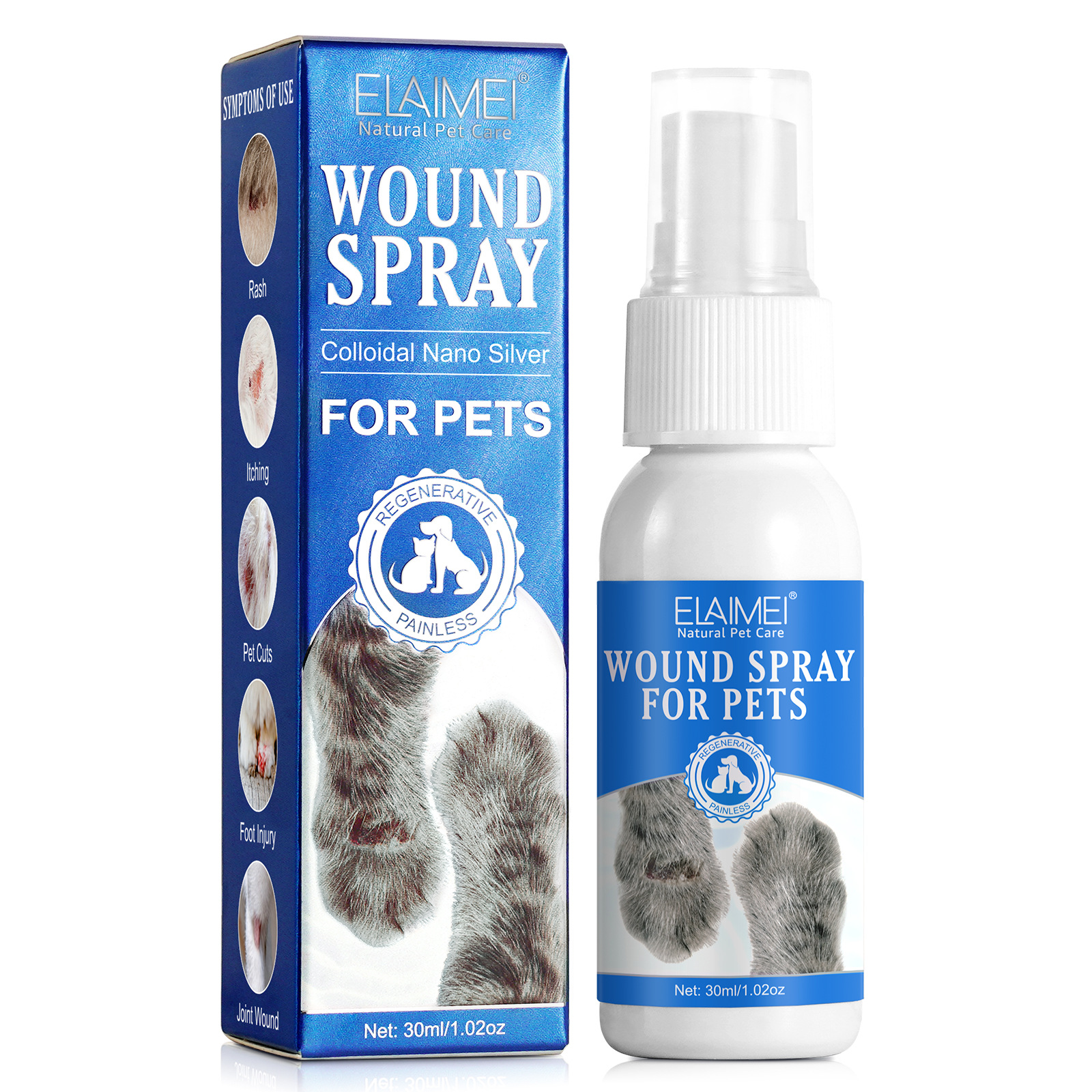 30ml Soins de la peau pour animaux de compagnie